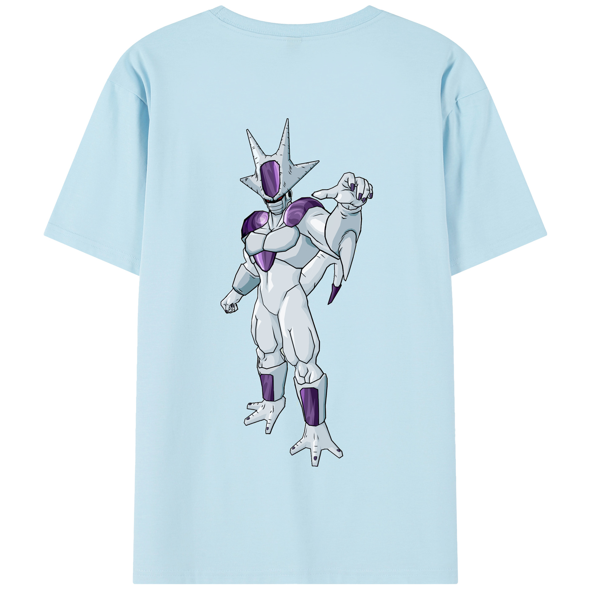 （画像用） ドラゴンボール クウラ DRAGON BALL Cooler Coora 綿100％半袖Tシャツ（背面プリント）
